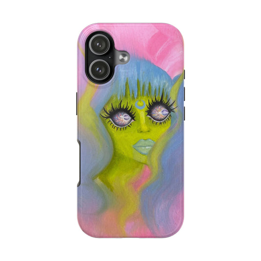 Alien Girl Tough Phone Case
