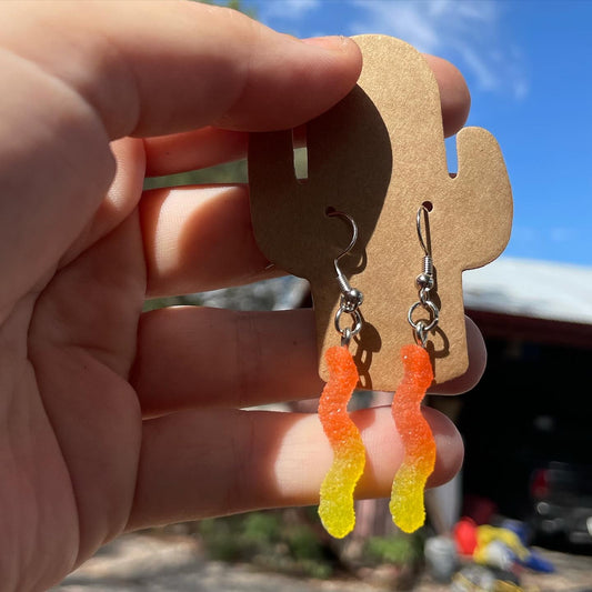 Gummy Worm Earrings