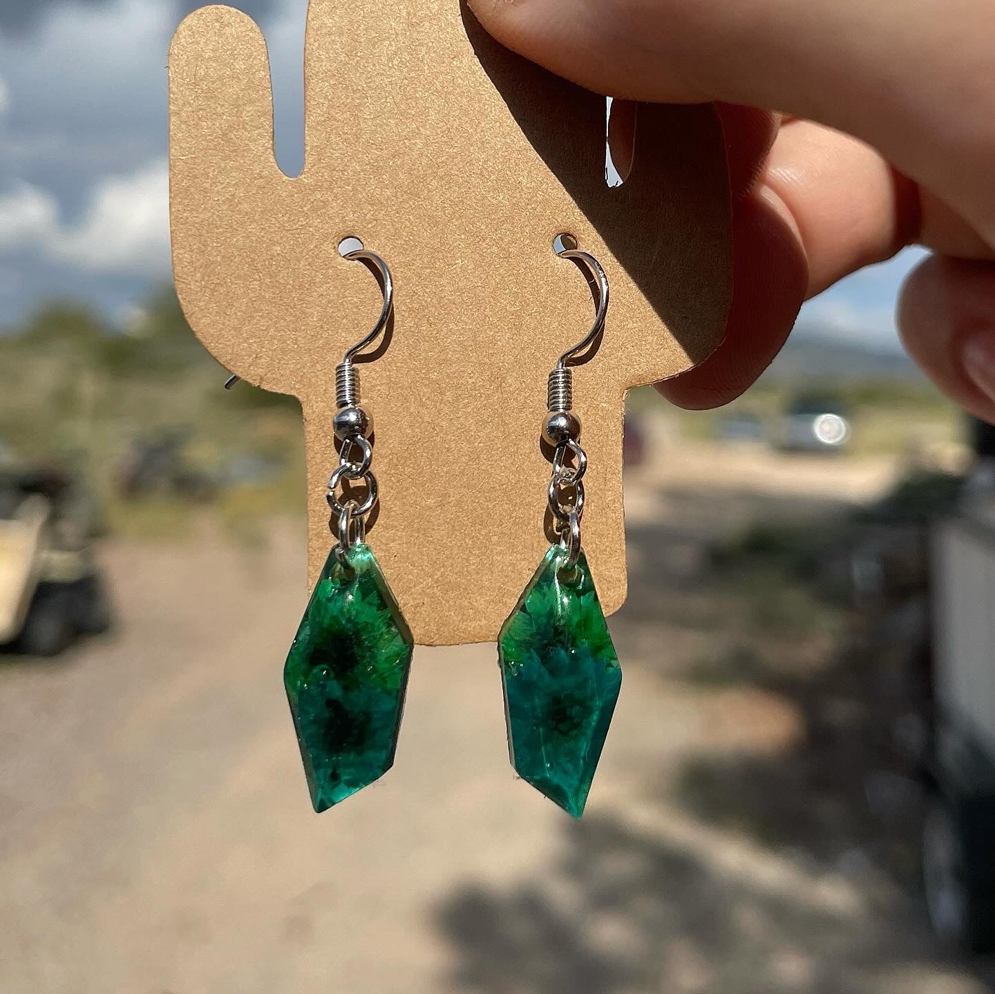 Floral Resin Earrings