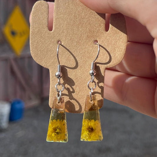 Floral Resin Earrings