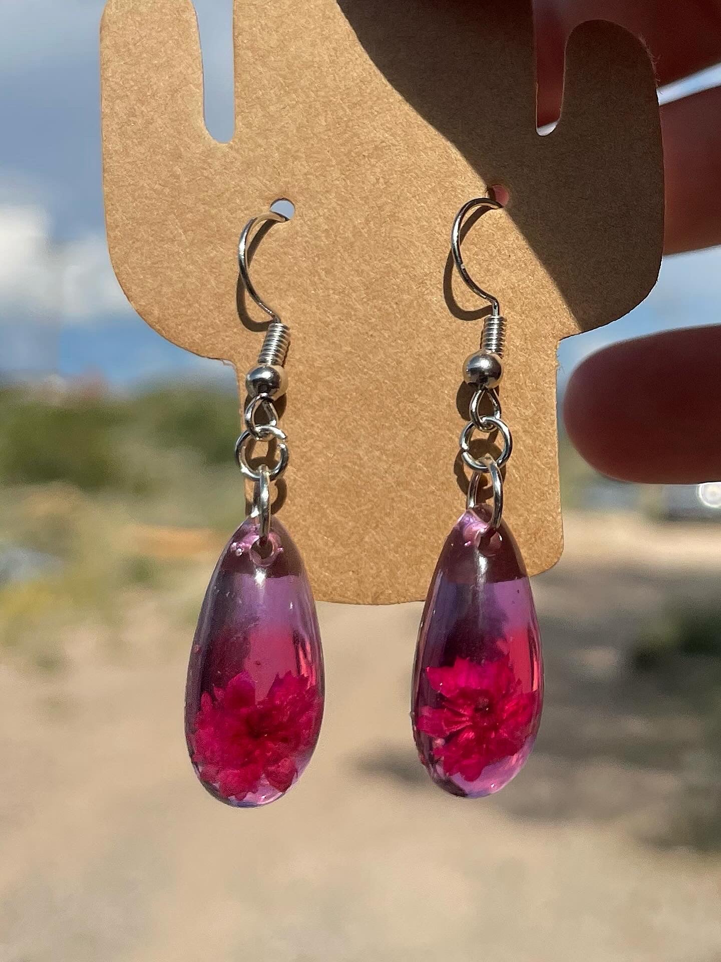 Floral Resin Earrings