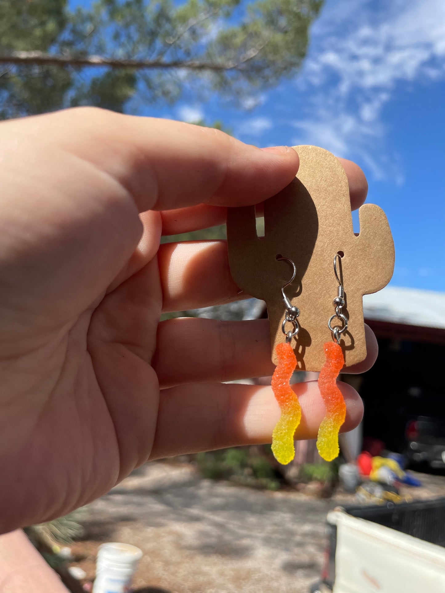 Gummy Worm Earrings